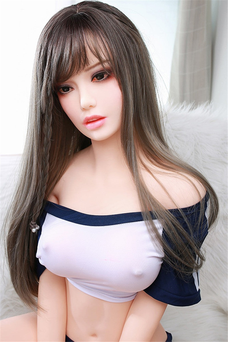 148 cm realistische asiatische Sexpuppe aus TPE – Normale Brüste