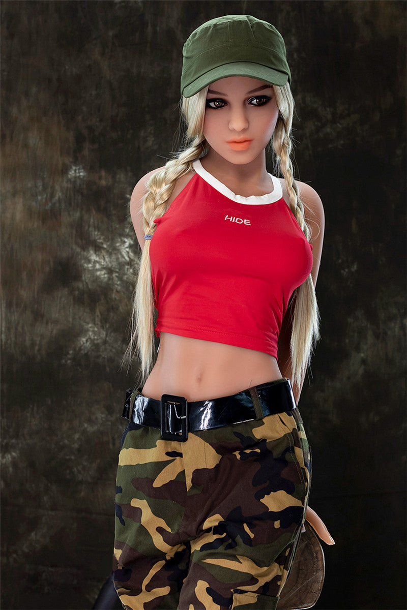 166 cm Ultrarealistische TPE Sexpuppe – Normale Brüste – Gebräunte Haut